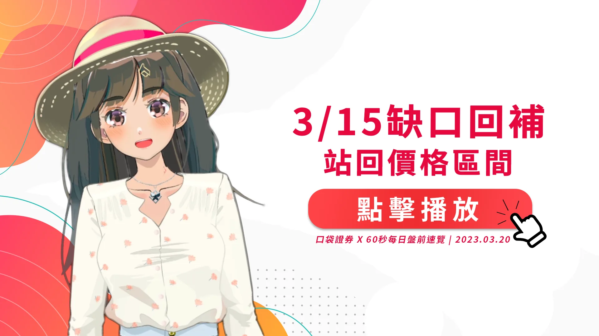2023.03.20 星期一-3/15缺口回補,站回價格區間!