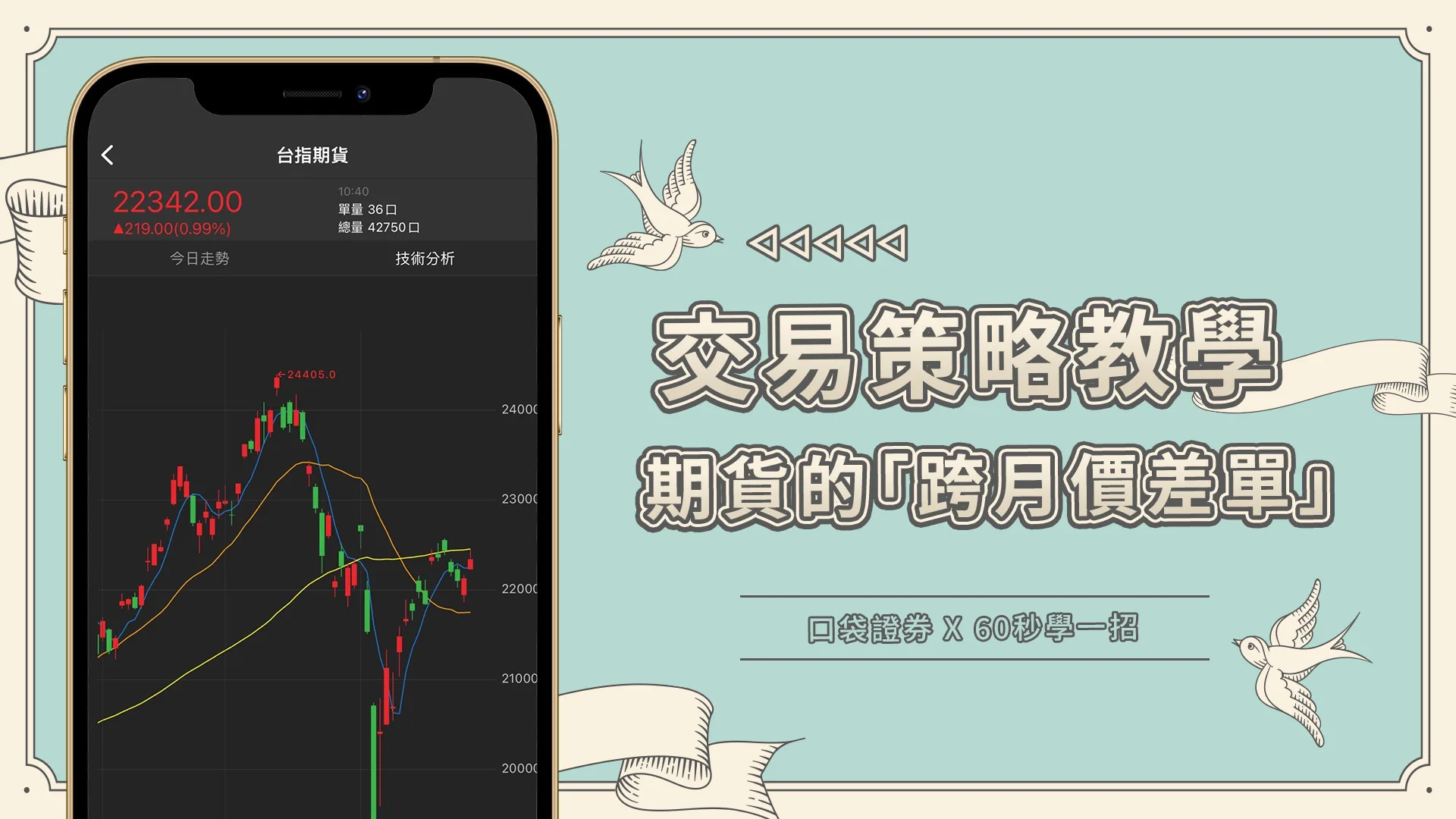 【60秒學一招】期貨轉倉方式-跨月價差單