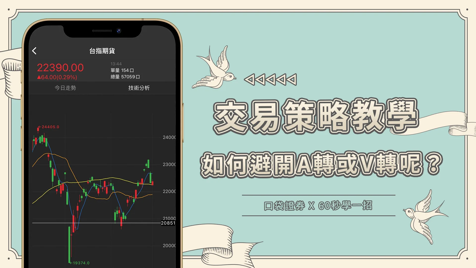 【60秒學一招】如何避開A轉或是V轉呢?