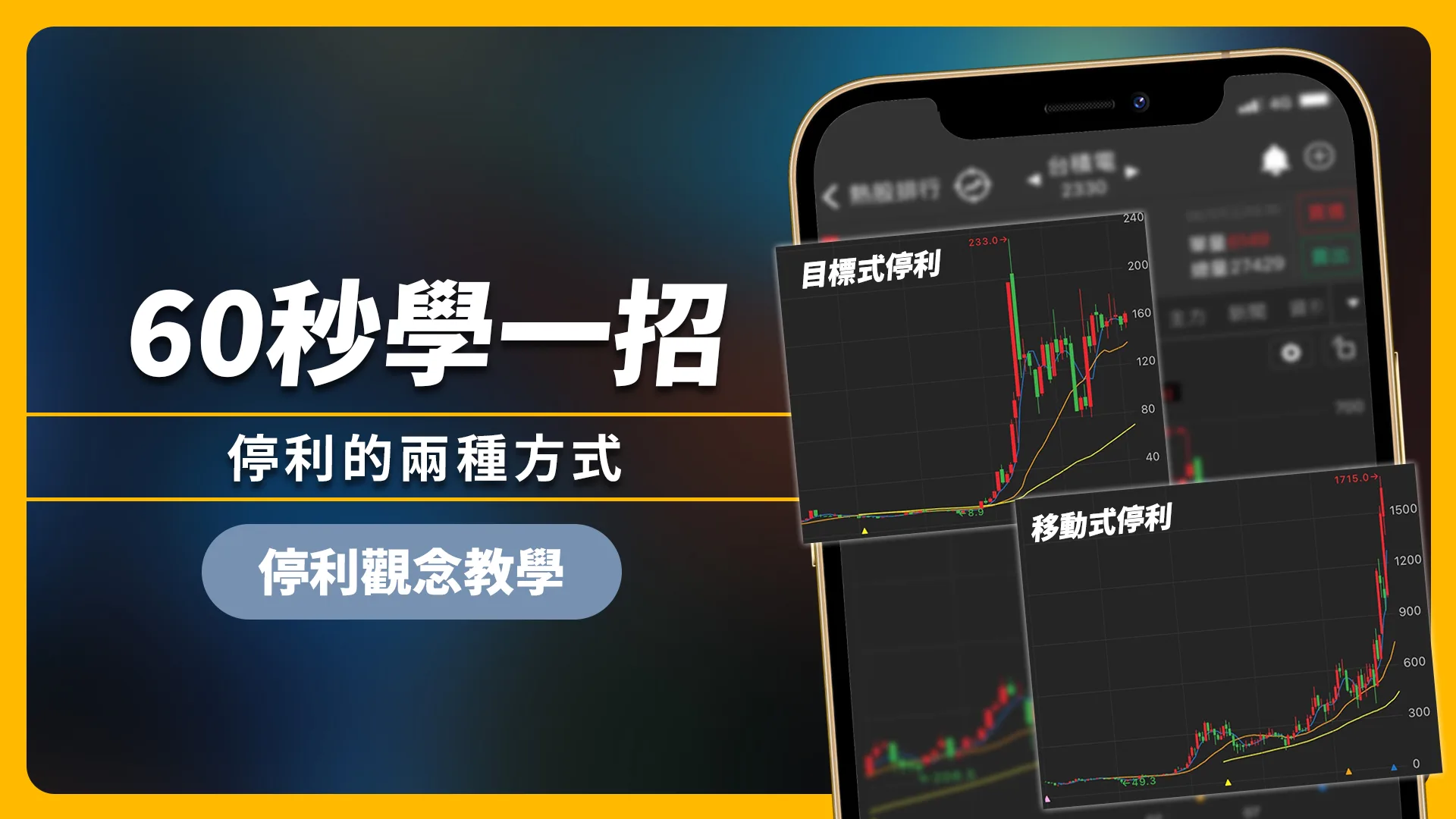 【60秒學一招】停利的兩種方法?!原來會賣才是師傅